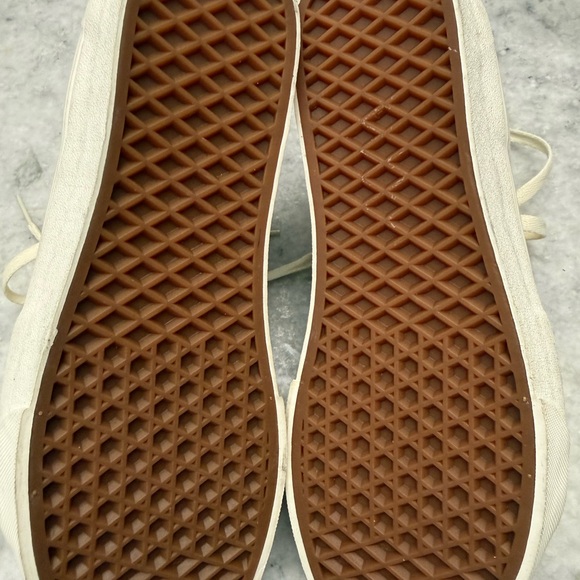 Vans High-Top Sneaker in Mustard and White - Picture 6 of 8